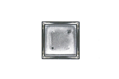 GRATES2GO CHROME COATED BRASS TILE INSERT POINT DRAIN 115MM