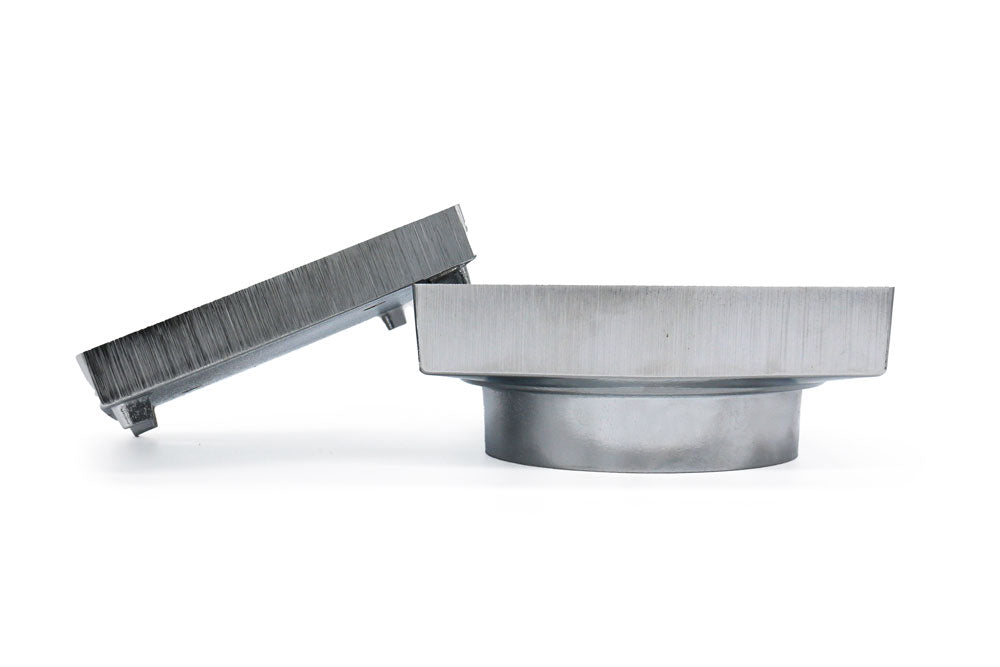 GRATES2GO CHROME COATED BRASS TILE INSERT POINT DRAIN 115MM