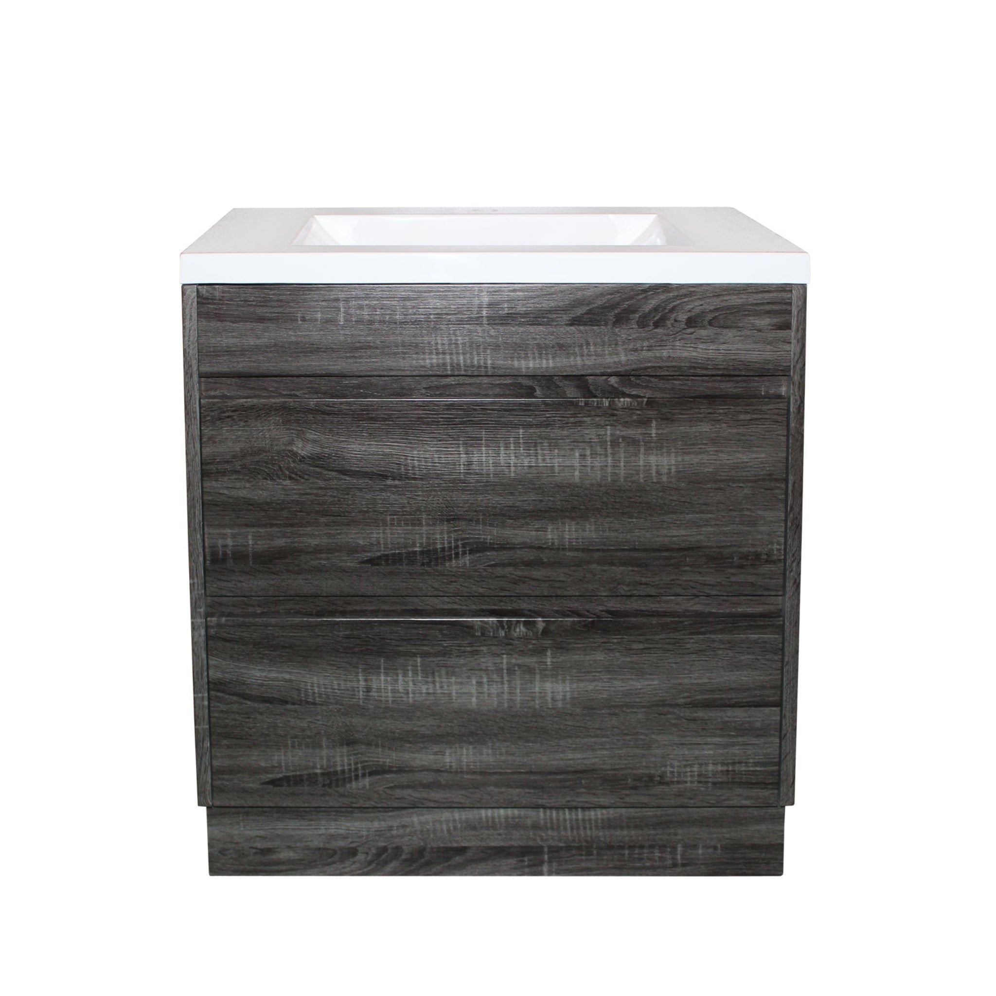 POSEIDON QUBIST DARK GREY 750MM FREE STANDING VANITY