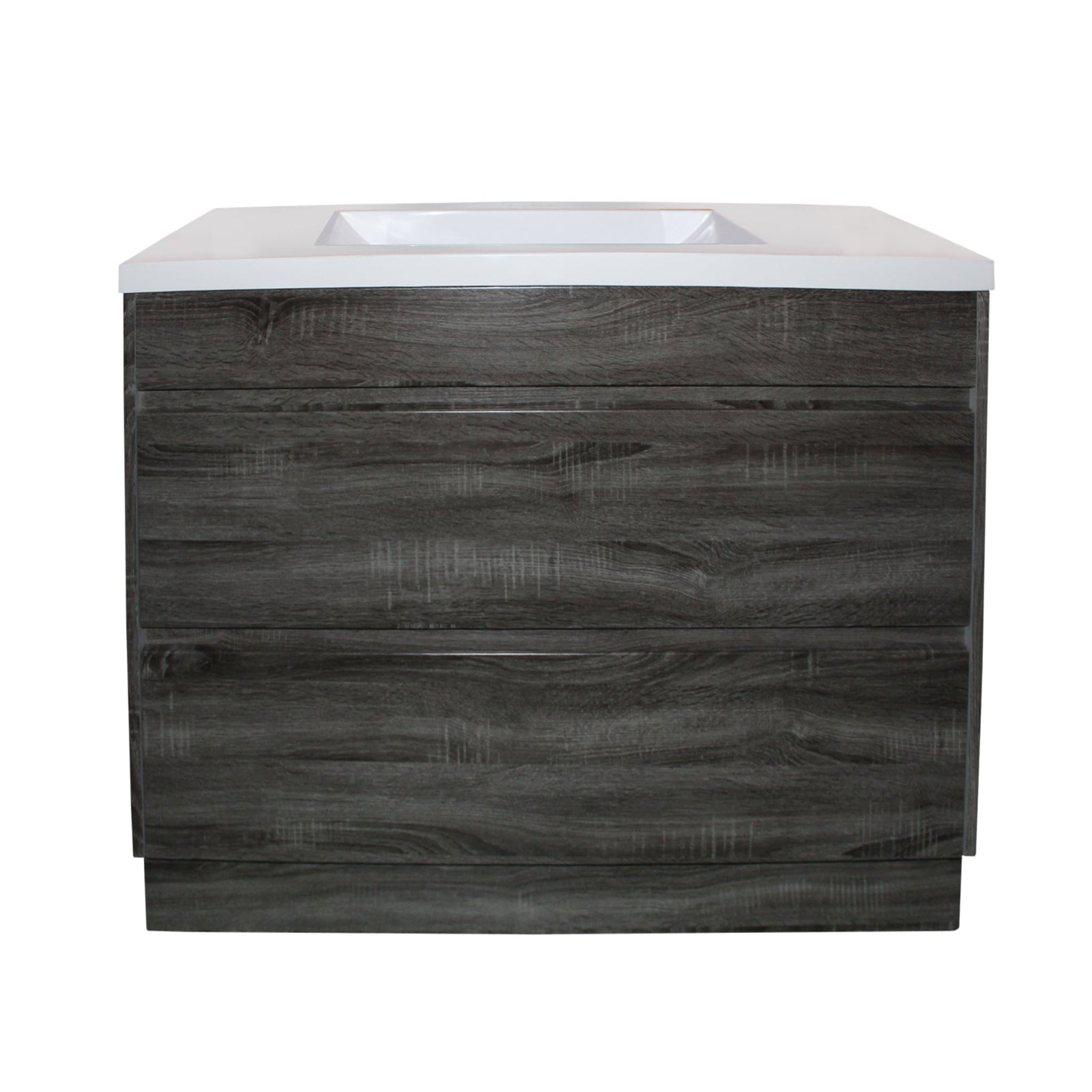 POSEIDON QUBIST DARK GREY 900MM FREE STANDING VANITY