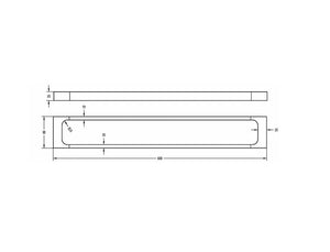 INSPIRE TARAN SINGLE NON-HEATED TOWEL RAIL CHROME 600MM AND 750MM