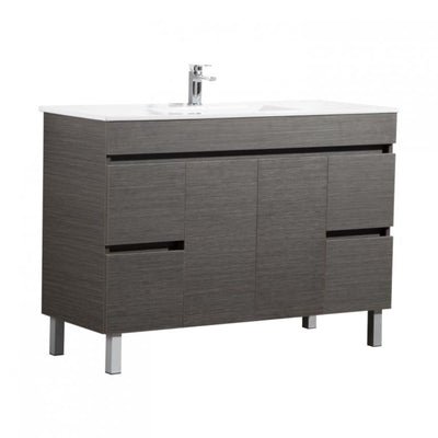 POSEIDON EVIE DARK BROWN 1200MM SINGLE BOWL FLOOR STANDING VANITY