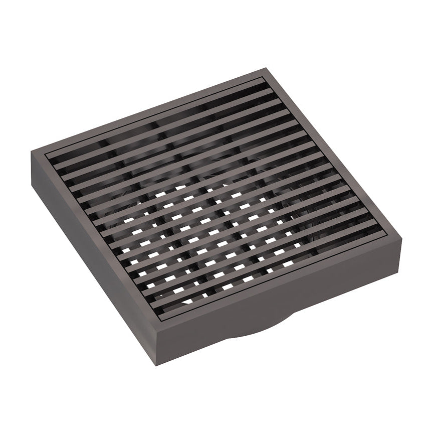 LINSOL EZYFLOW HEELGUARD DN89 SQUARE WASTE 110MM GUN METAL