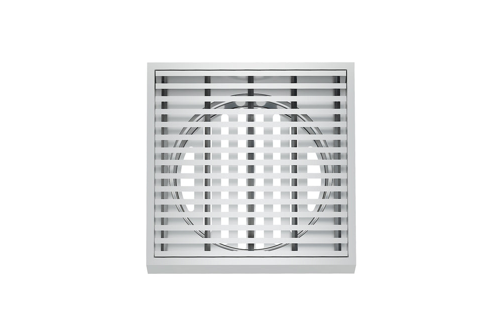 LINSOL EZYFLOW HEELGUARD GRATE BRUSHED STAINLESS 110MM