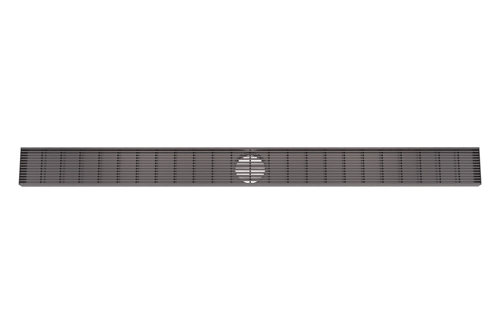 LINSOL EZYFLOW 900 LINEAR HEELGUARD CHANNEL GRATE MATTE BLACK