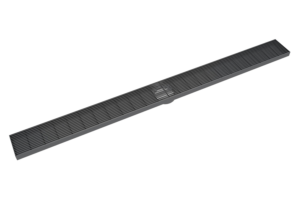 LINSOL EZYFLOW 900 LINEAR HEELGUARD CHANNEL GRATE MATTE BLACK