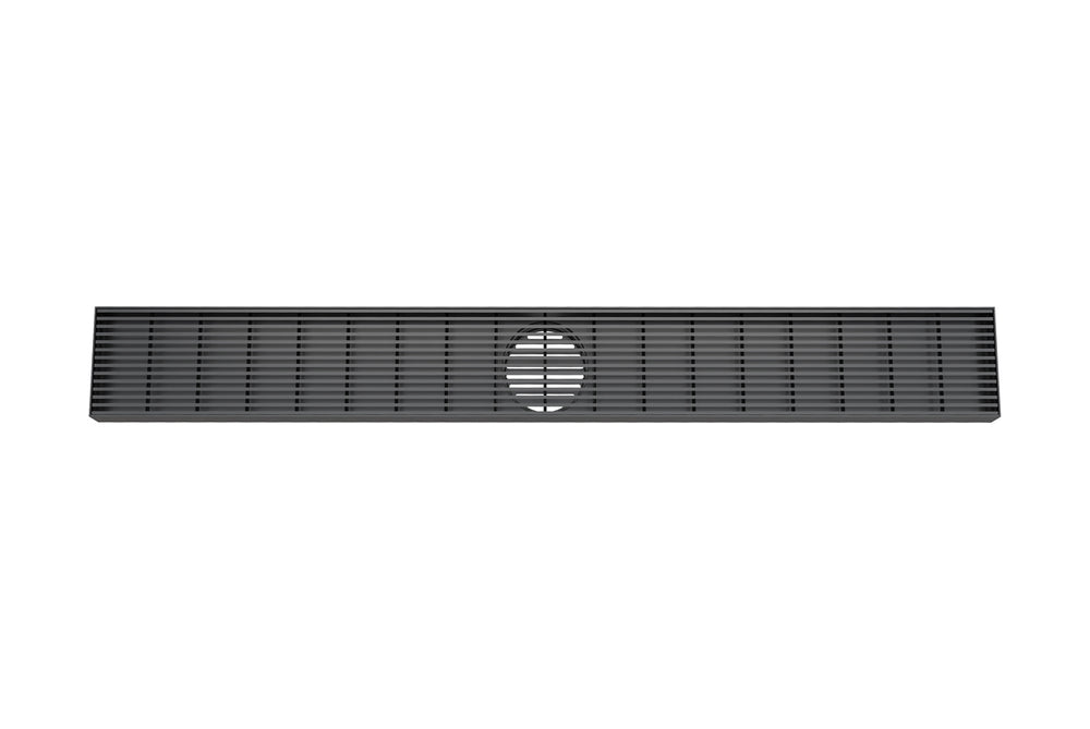 LINSOL EZYFLOW LINEAR HEELGUARD CHANNEL MATTE BLACK 800MM