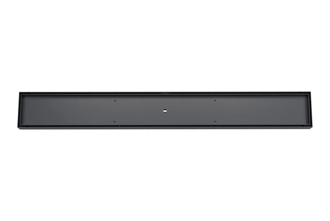 LINSOL EZYFLOW TILE  INSERT CHANNEL GRATE MATTE BLACK 800MM