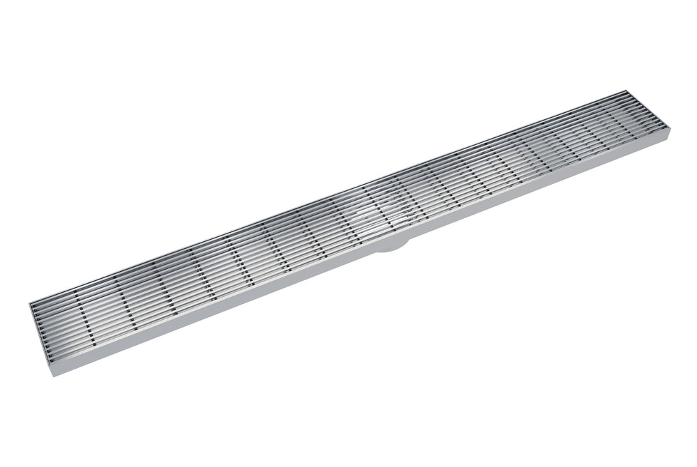 LINSOL EZYFLOW 900 LINEAR HEELGUARD CHANNEL GRATE BRUSHED STAINLESS