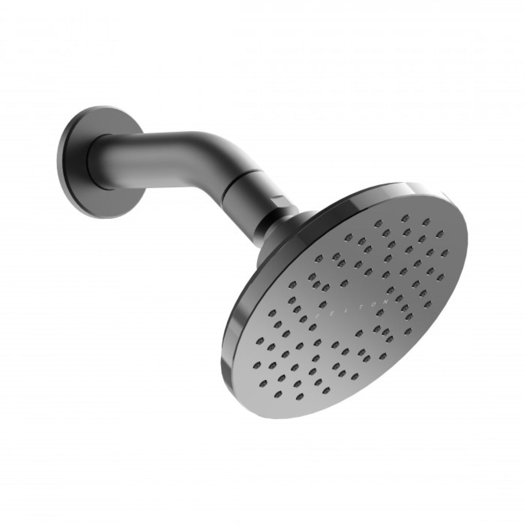 FELTON TATE AERLUX SHOWER ROSE 120MM GLOSS BLACK