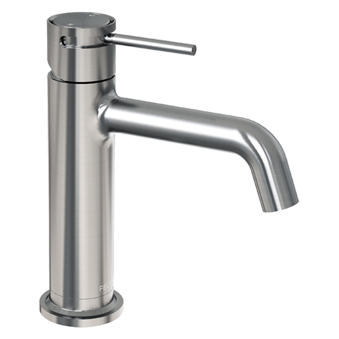 FELTON TATE BASIN MIXER 177MM GUN METAL