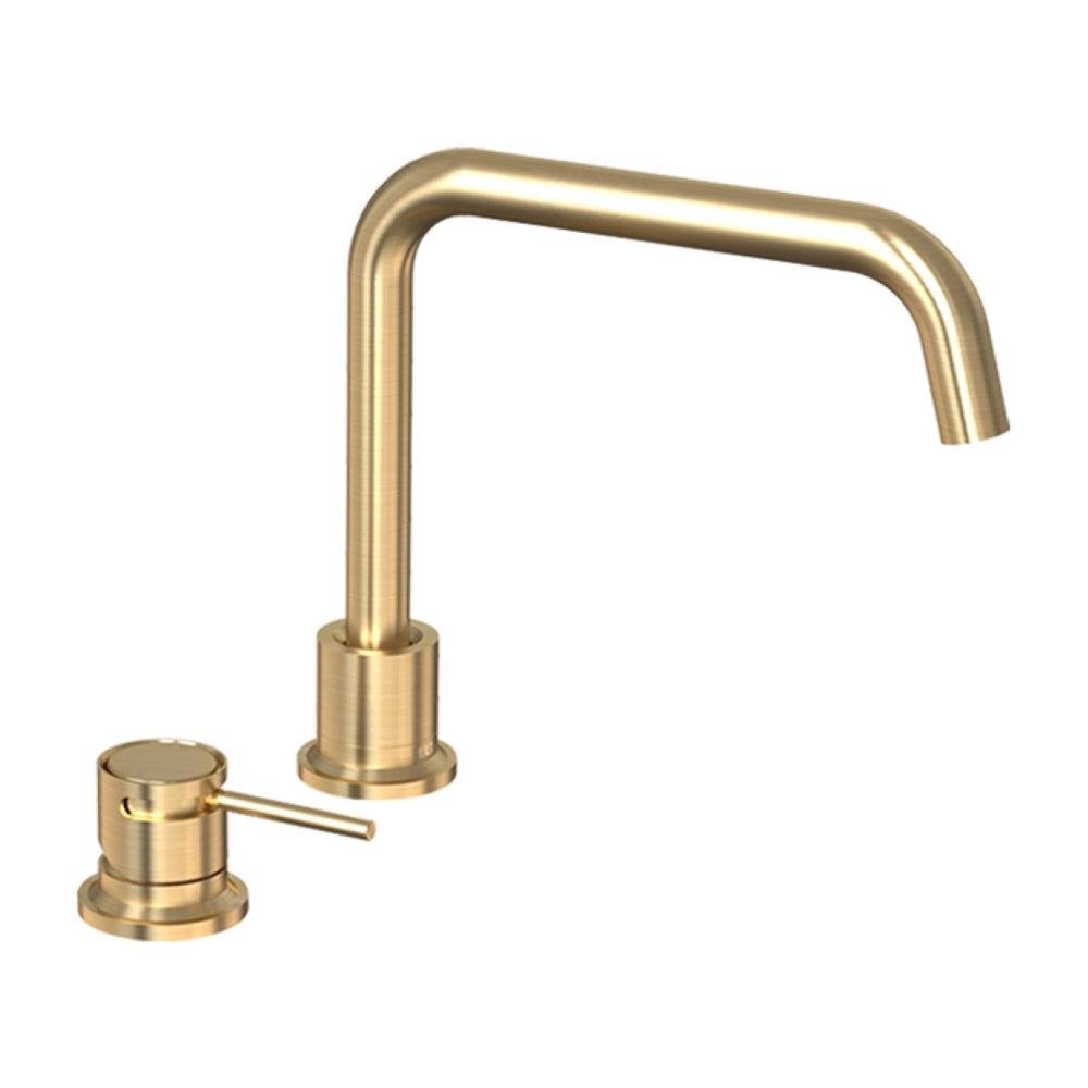 FELTON TATE DECK MOUNTED MIXER 300MM BRUSHED GOLD