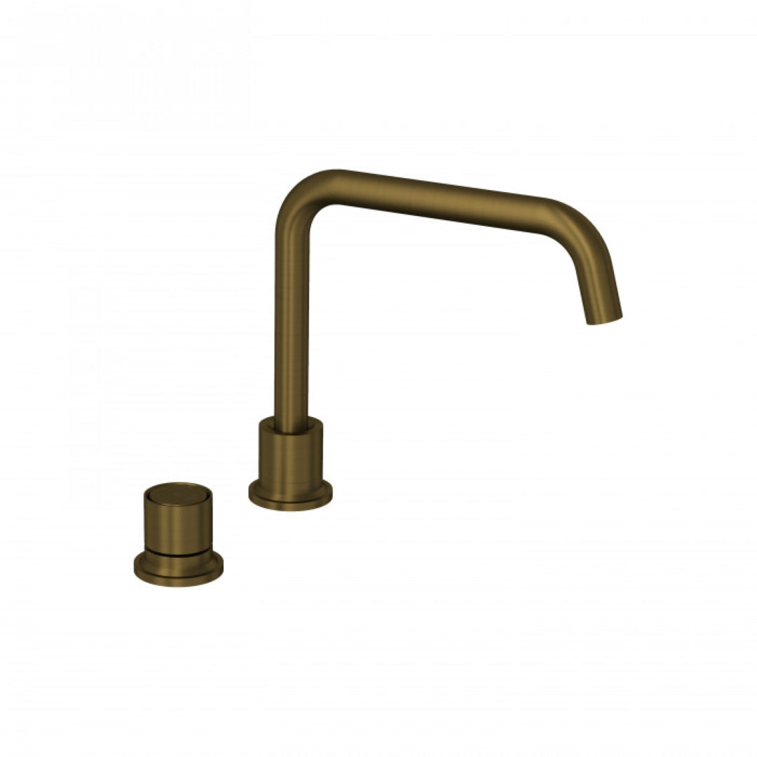 FELTON TATE DIGITAL DECK MOUNTED MIXER 202MM BRUSHED BRONZE