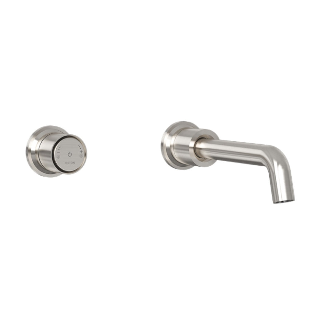 FELTON TATE DIGITAL WALL MOUNTED MIXER 180MM BRUSHED NICKEL