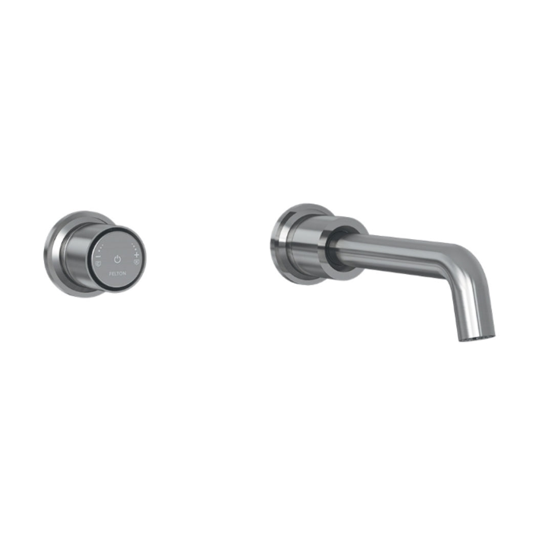 FELTON TATE DIGITAL WALL MOUNTED MIXER 180MM GUN METAL