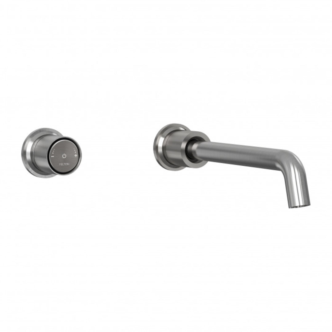 FELTON TATE DIGITAL WALL MOUNTED MIXER 220MM GUN METAL