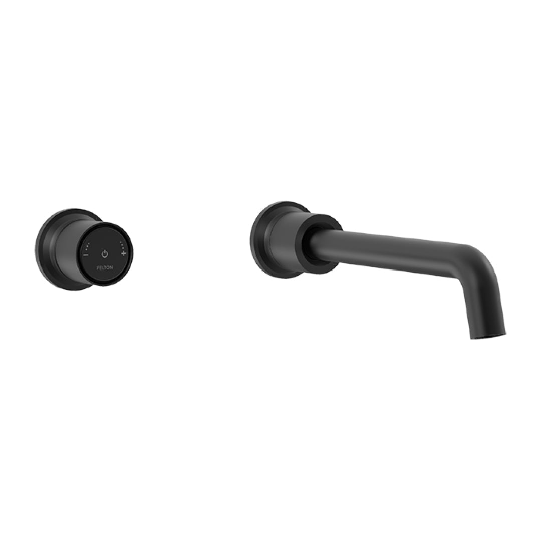 FELTON TATE DIGITAL WALL MOUNTED MIXER 220MM MATTE BLACK