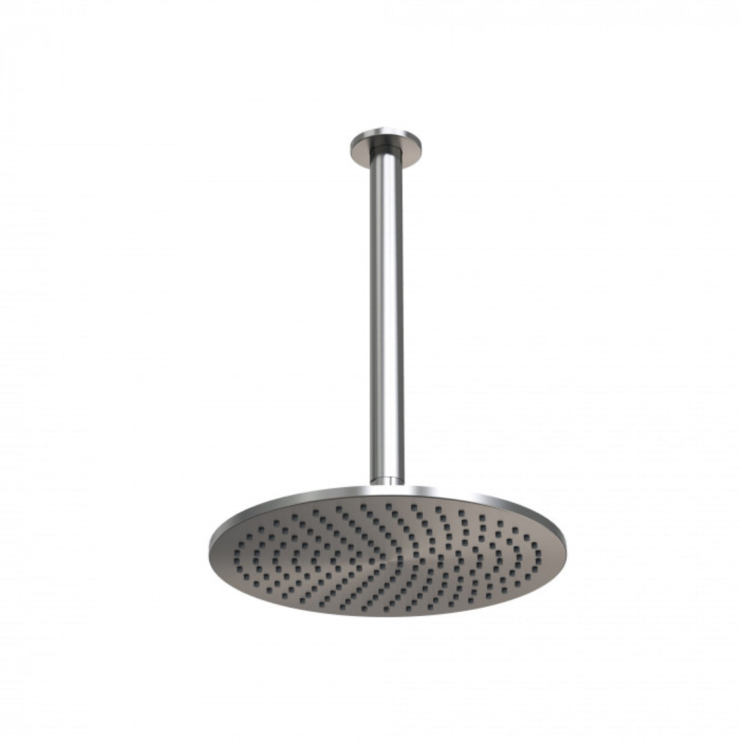 FELTON TATE RAIN HEAD CEILING MOUNTED 250MM BRUSHED NICKEL