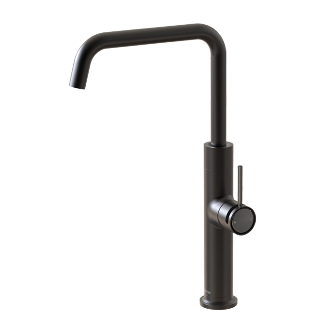 FELTON TATE SINK MIXER 372MM BLACK AND GUN METAL