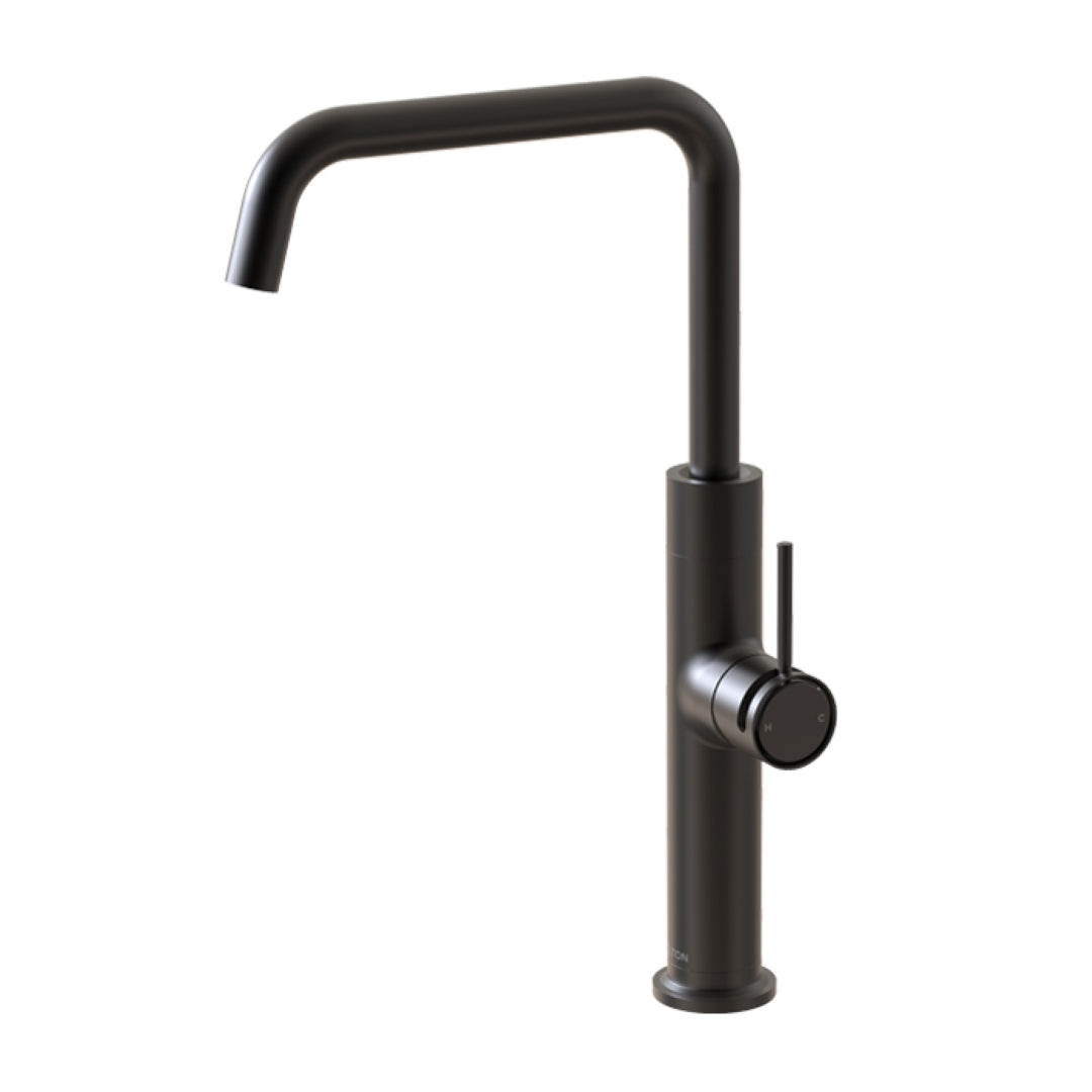 FELTON TATE SINK MIXER 372MM MATTE BLACK