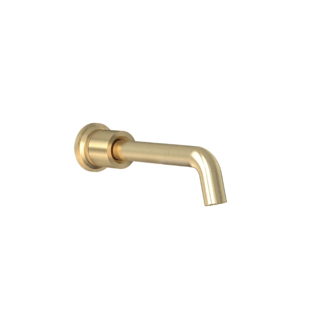 FELTON TATE WALL MOUNTED SPOUT 180MM BRUSHED GOLD
