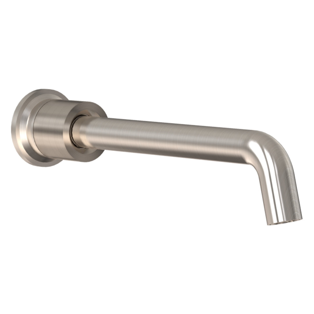 FELTON TATE WALL MOUNTED SPOUT 220MM BRUSHED NICKEL
