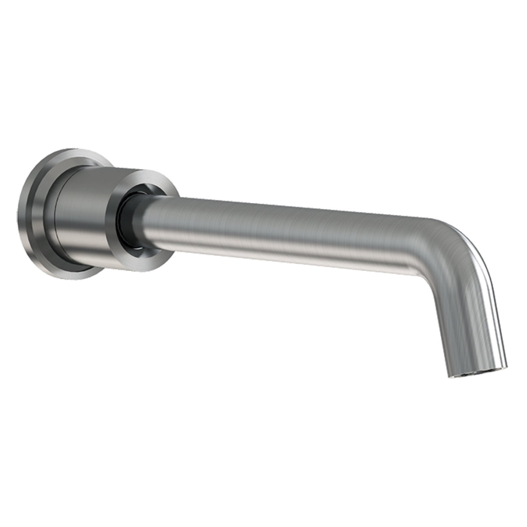 FELTON TATE WALL MOUNTED SPOUT 220MM GUN METAL