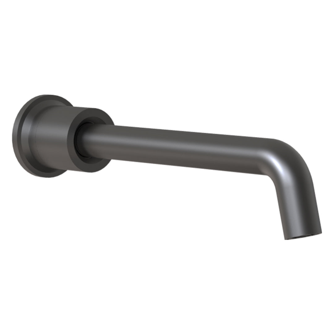 FELTON TATE WALL MOUNTED SPOUT 220MM MATTE BLACK