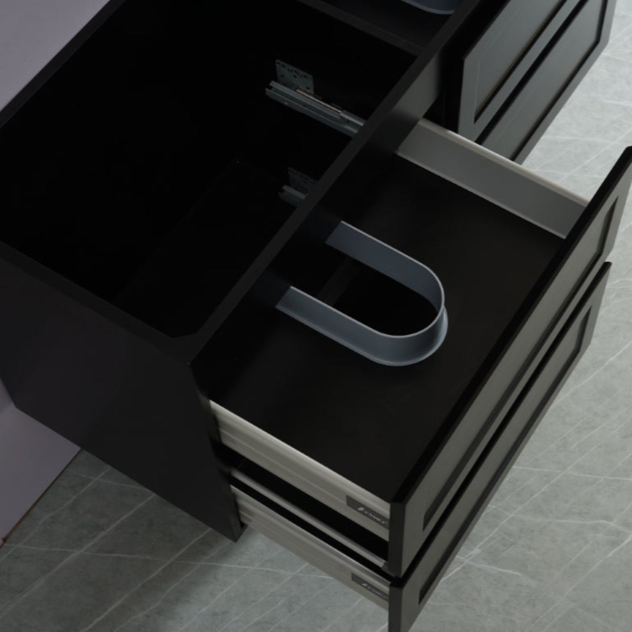CETO FREMANTLE MATTE BLACK 1200MM DOUBLE BOWL WALL HUNG VANITY