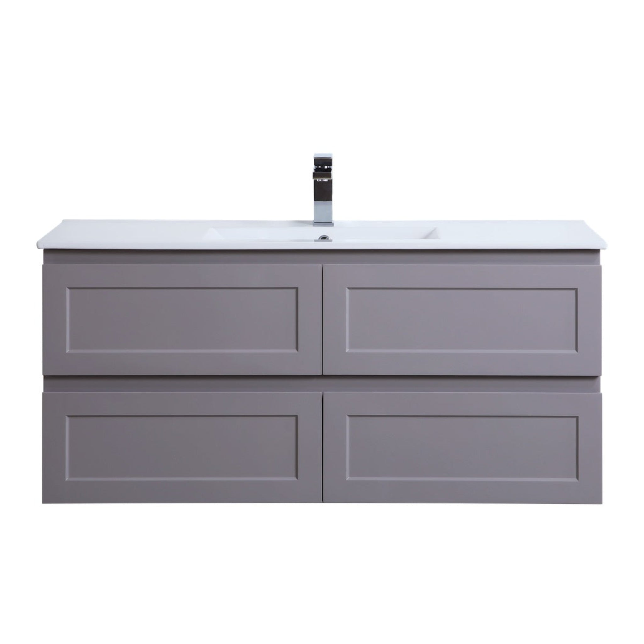 CETO FREMANTLE MATTE GREY 1200MM SINGLE BOWL WALL HUNG VANITY