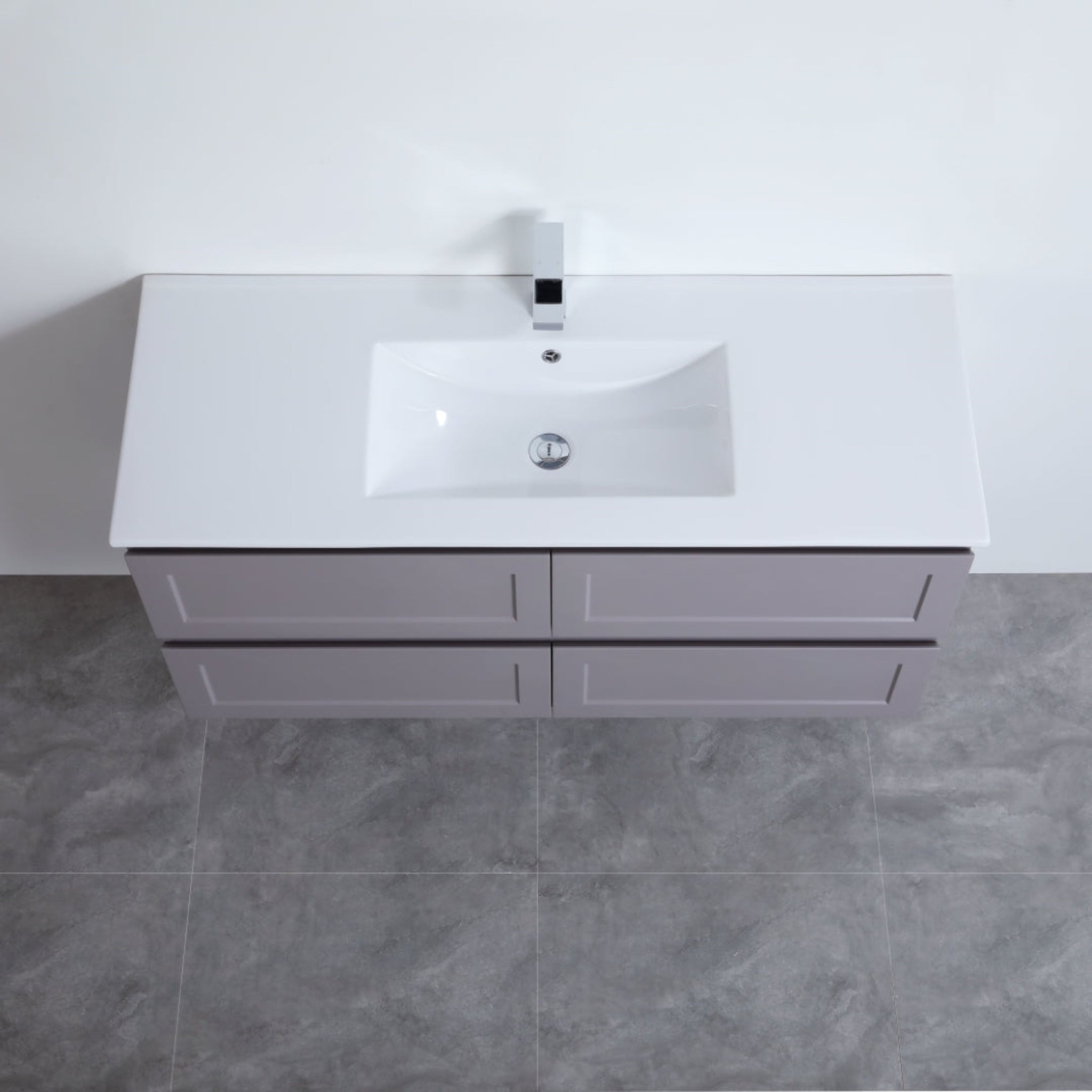 CETO FREMANTLE MATTE GREY 1200MM SINGLE BOWL WALL HUNG VANITY