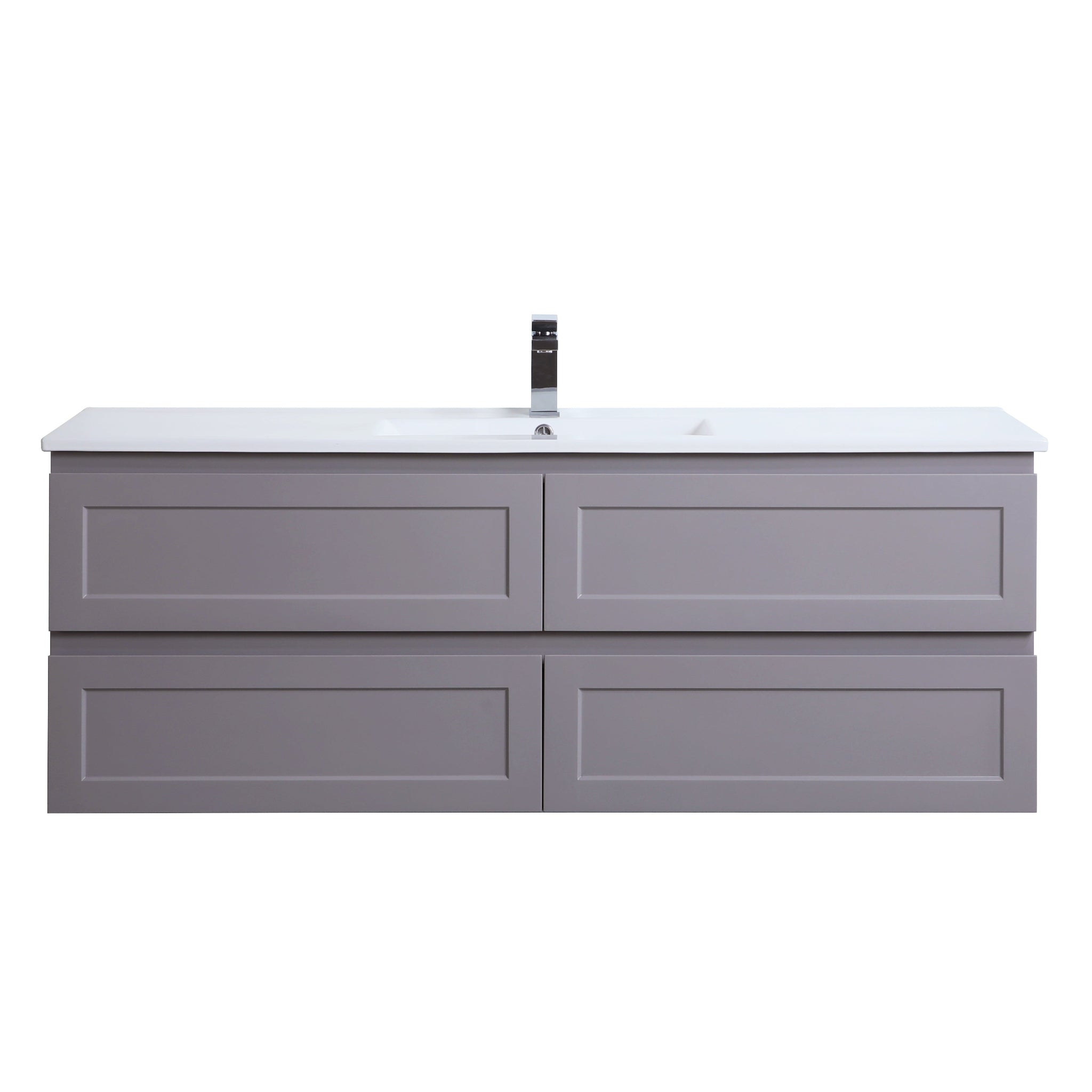 CETO FREMANTLE MATTE GREY 1500MM SINGLE BOWL WALL HUNG VANITY