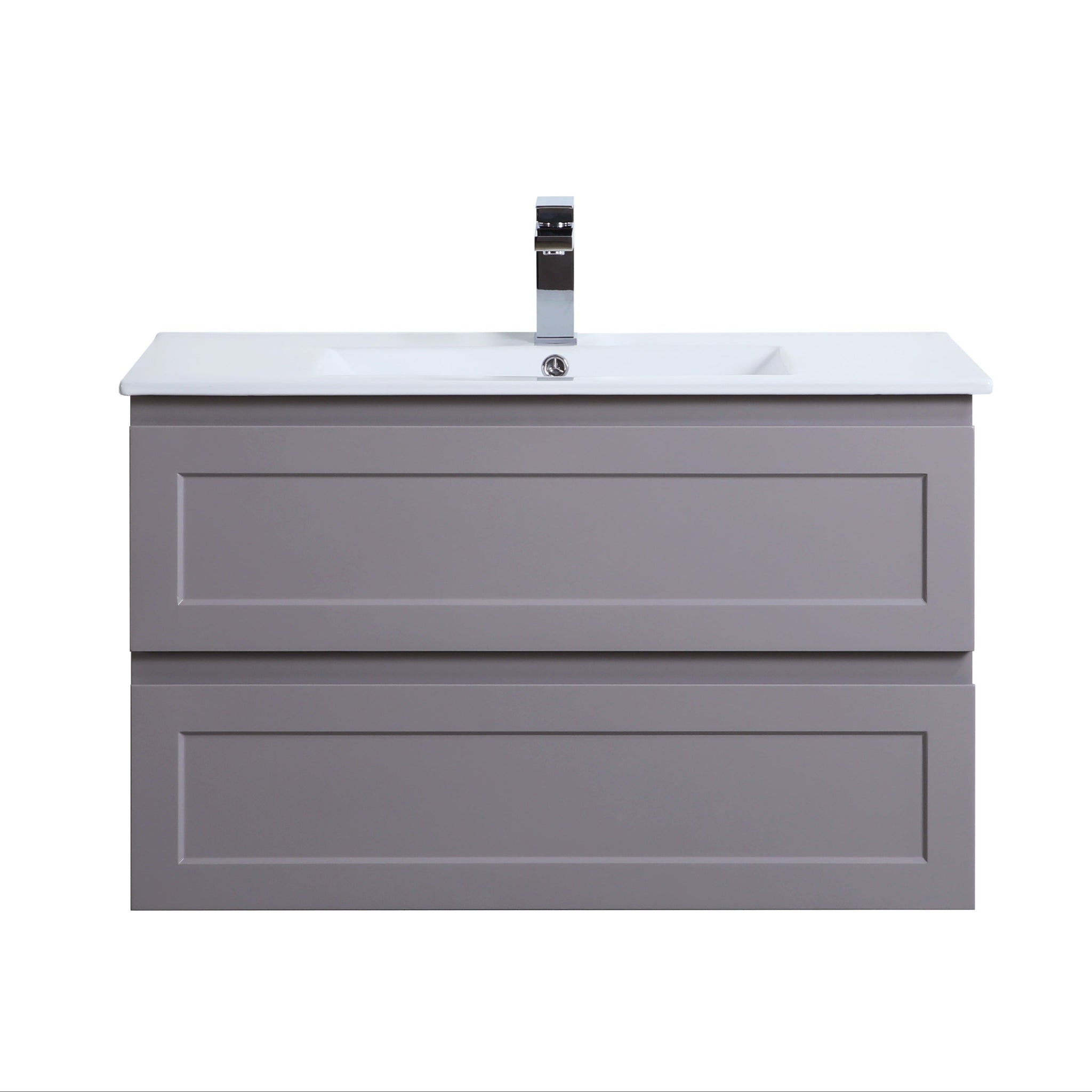 CETO FREMANTLE MATTE GREY 900MM SINGLE BOWL WALL HUNG VANITY