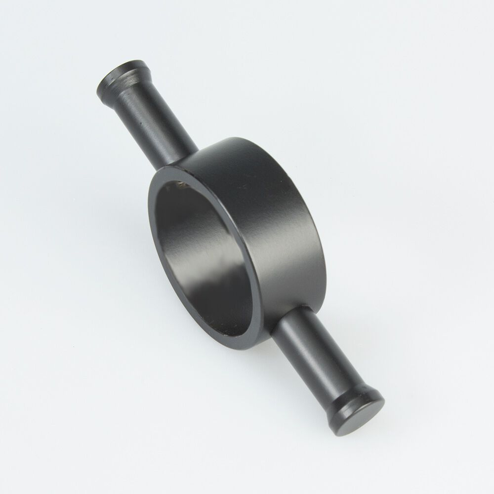 RADIANT HEATING ROUND HOOK ACCESSORY FOR VERTICAL TOWEL RAIL GUN METAL GREY 110MM
