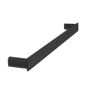 LINKWARE GABE SINGLE NON-HEATED TOWEL RAIL MATTE BLACK (AVAILABLE IN 600MM AND 800MM)