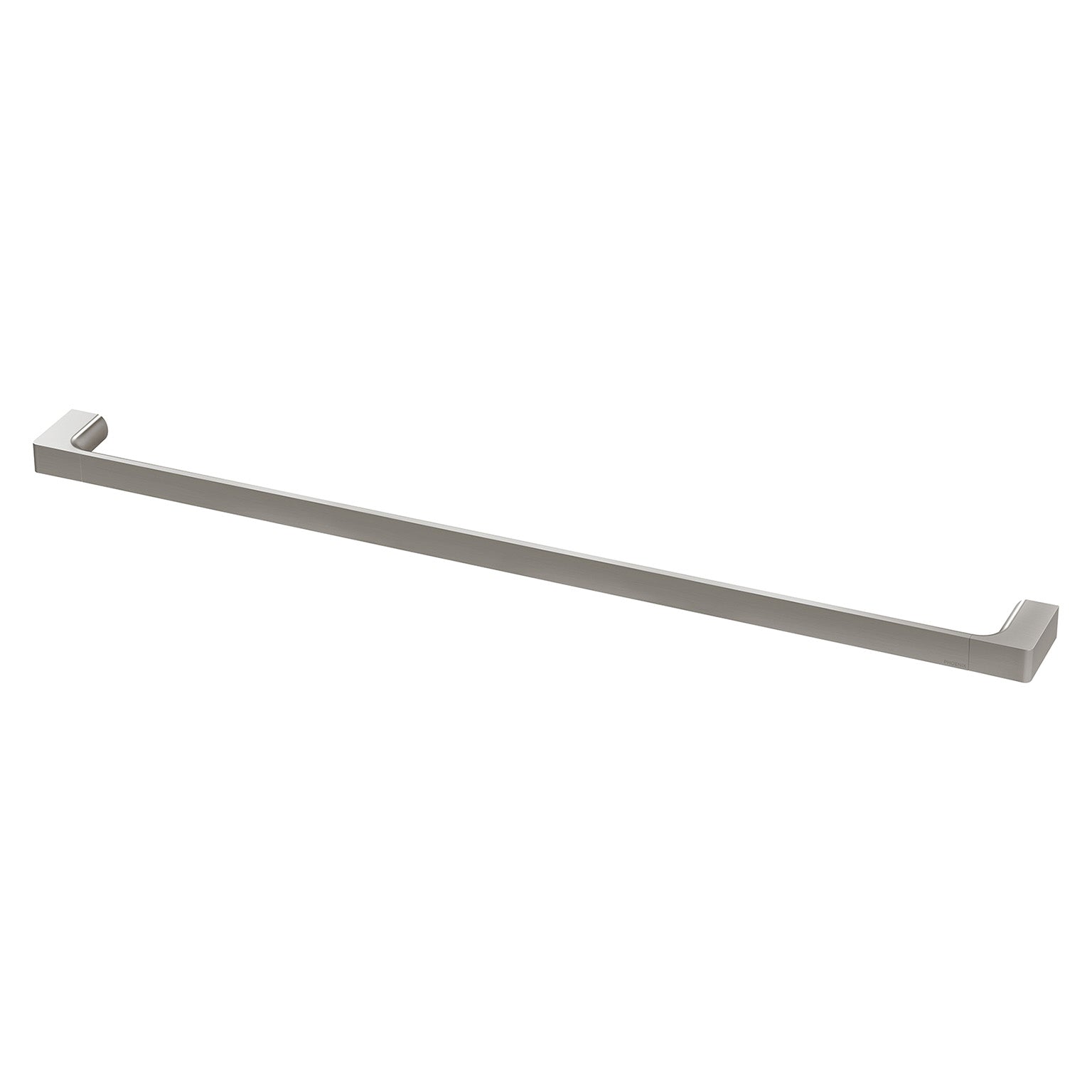 PHOENIX GLOSS SINGLE NON-HEATED TOWEL RAIL BRUSHED NICKEL 800MM