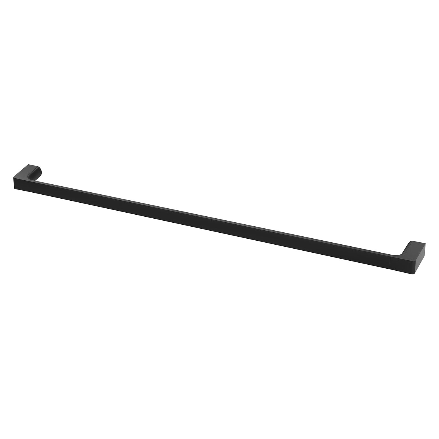 PHOENIX GLOSS SINGLE NON-HEATED TOWEL RAIL 800MM MATTE BLACK