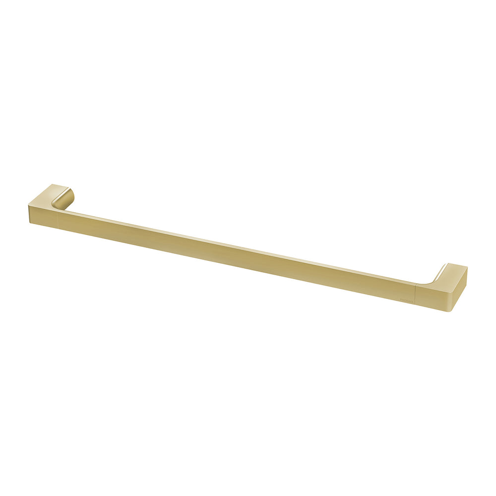 PHOENIX GLOSS SINGLE NON-HEATED TOWEL RAIL BRUSHED GOLD 600MM