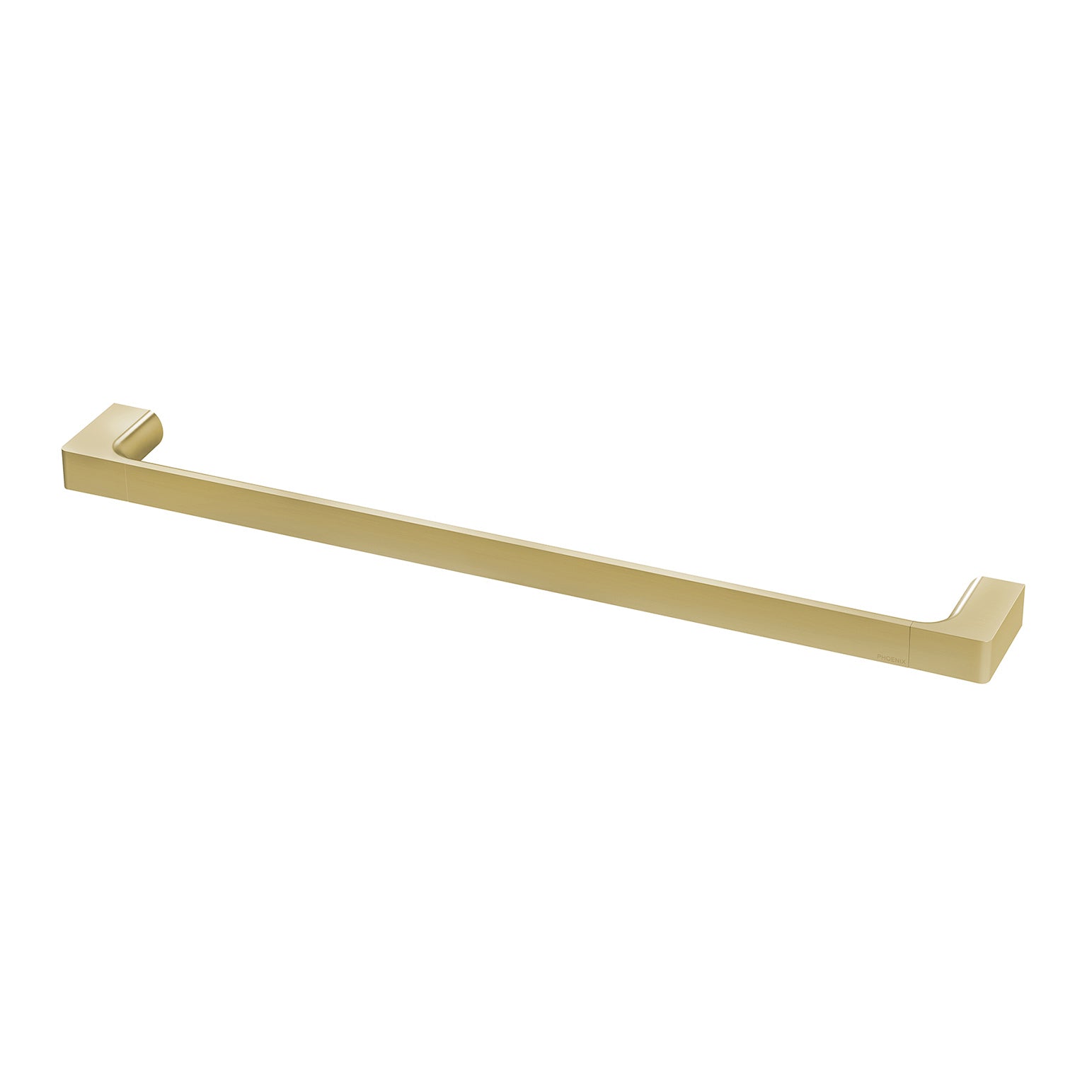 PHOENIX GLOSS SINGLE NON-HEATED TOWEL RAIL BRUSHED GOLD 600MM