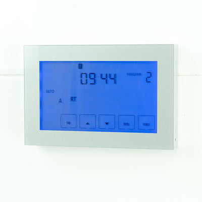 RADIANT HEATING PREMIUM HORIZONTAL / VERTICAL DIGITAL TIMER SWITCH SILVER 120MM