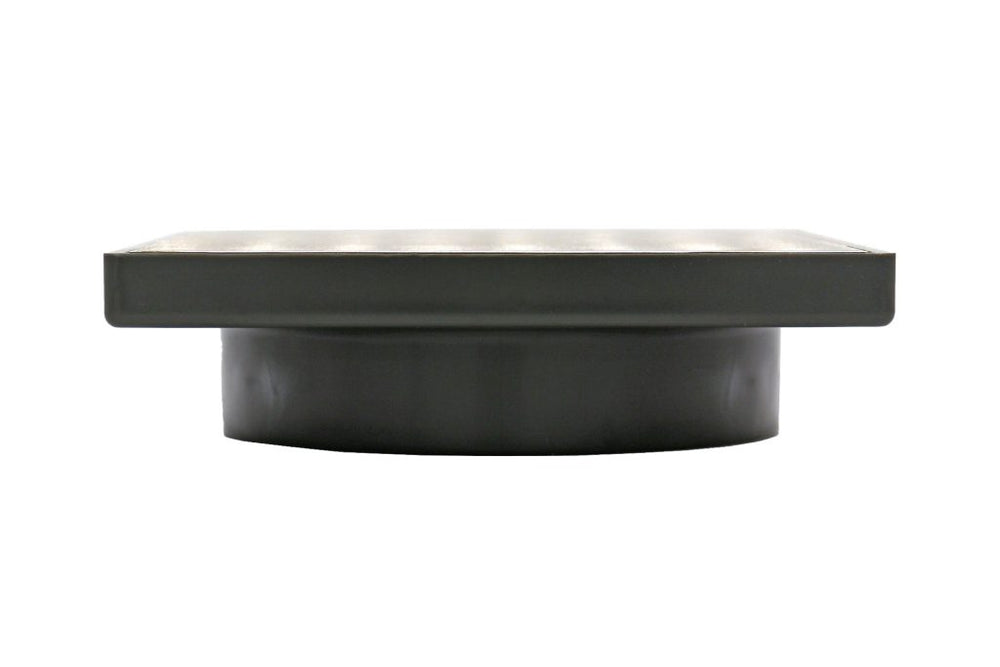GRATES2GO SLIMLINE UPVC POINT DRAIN WITH WEDGE WIRE GRATE GREY 117MM