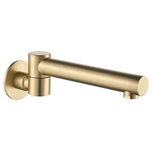 HELLYCAR IDEAL LEAD FREE SWIVEL BATH OUTLET 200MM BRUSHED GOLD