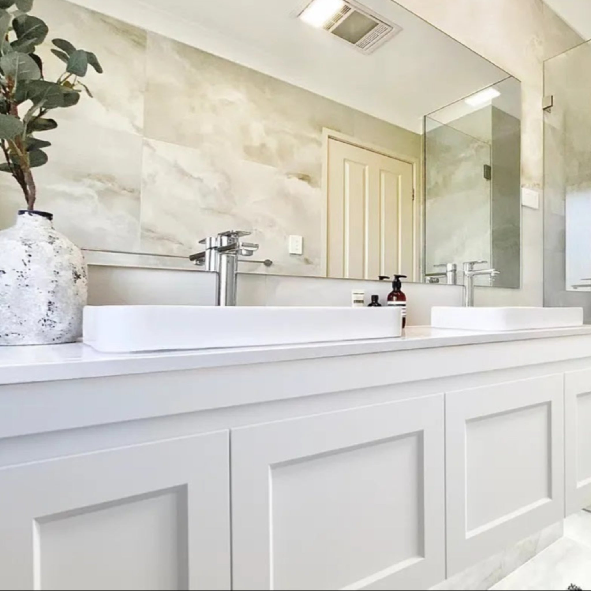 OTTI HAMPTON MARK II MATTE WHITE 1500MM DOUBLE BOWL WALL HUNG VANITY