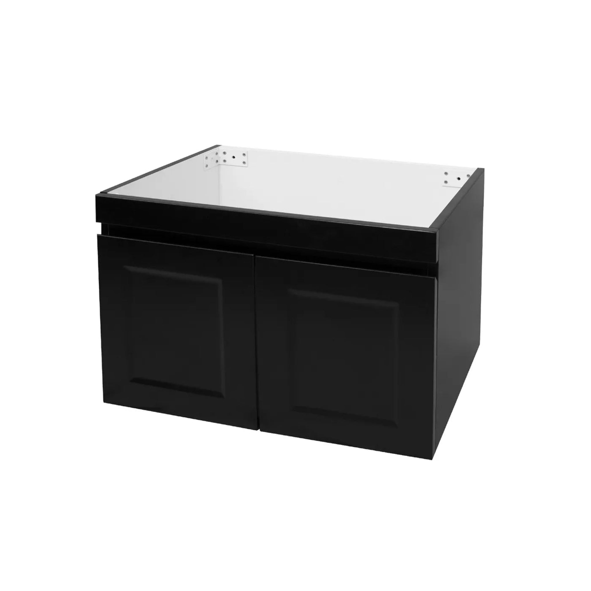 OTTI HAMPTON MARK II MATTE BLACK 600MM SINGLE BOWL WALL HUNG VANITY