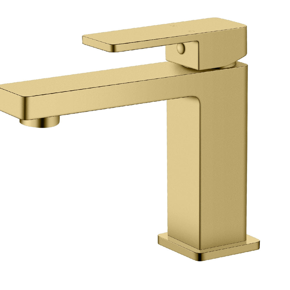 IKON CERAM LEAD FREE BASIN MIXER 152MM BRUSHED GOLD