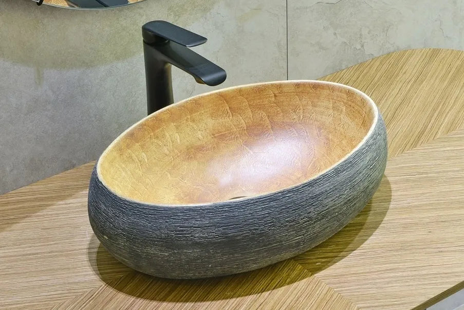 INFINITY ART BASIN PORCELAIN OVAL 470MM