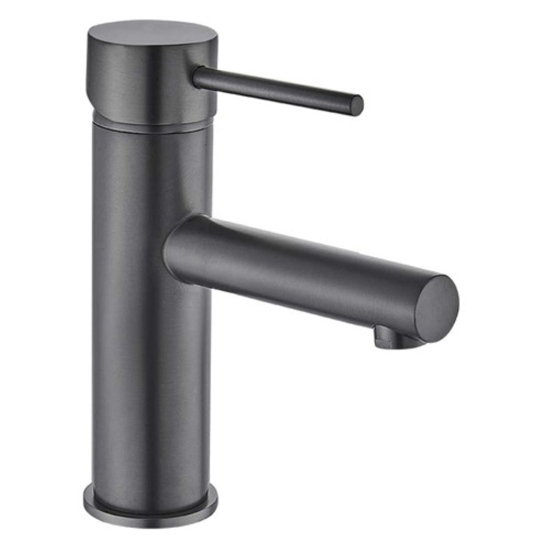 HELLYCAR IDEAL LEAD FREE BASIN MIXER 165MM BRUSHED GUN METAL