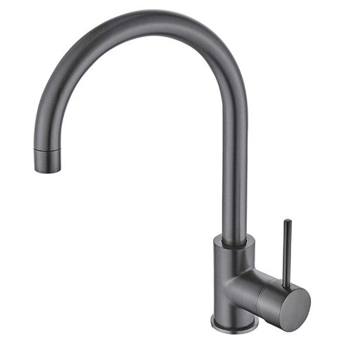 HELLYCAR IDEAL LEAD FREE SINK MIXER 326MM BRUSHED GUN METAL