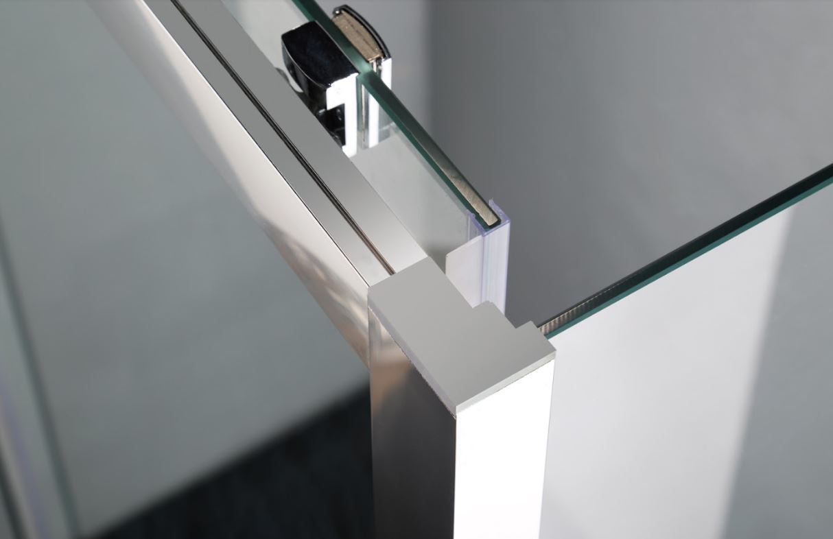 COVEY SEMI-FRAMELESS SINGLE SLIDING DOOR SHOWER SCREEN CHROME