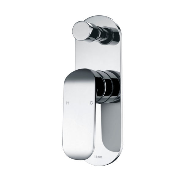 IKON KARA WALL MIXER WITH DIVERTER 194MM CHROME